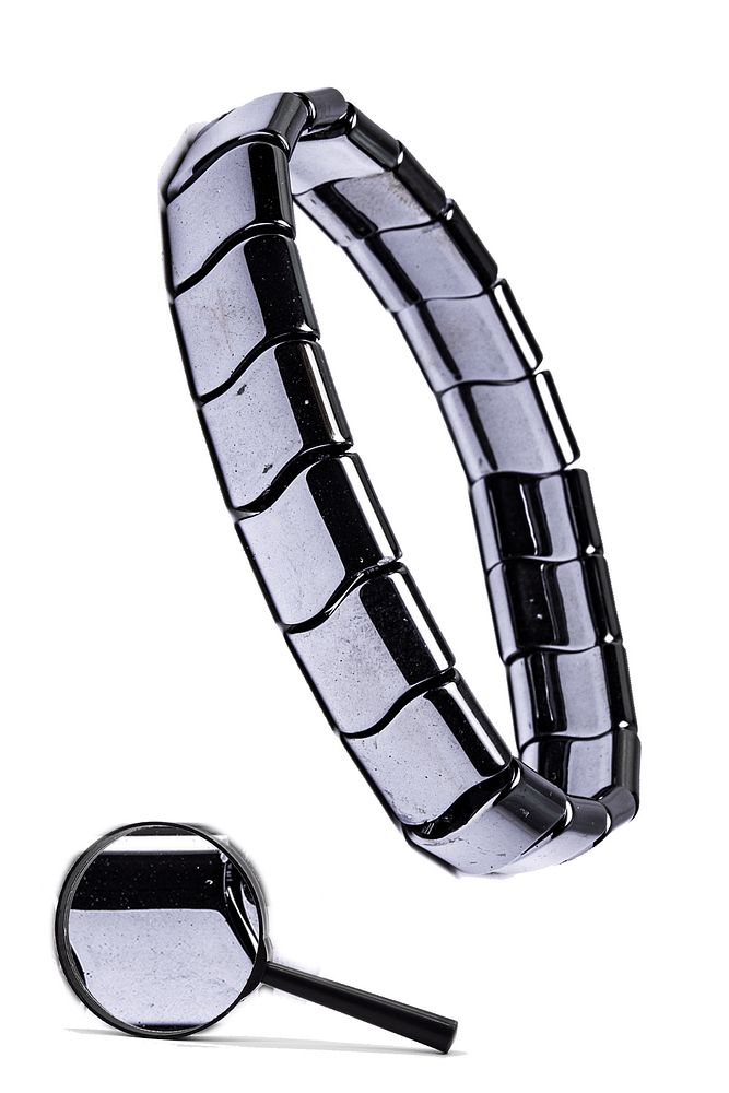 Sertifikalı Erkek Orijinal Terahertz Taşı Doğal Taş Rolex Bileklik - Titreşim Taşı