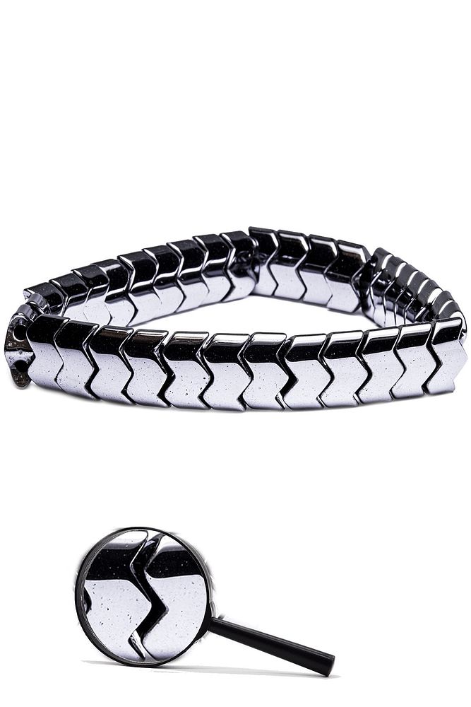 Sertifikalı Orijinal Terahertz Taşı Doğal Taş Çavuş Kesim Rolex Bileklik - Titreşim Taşı