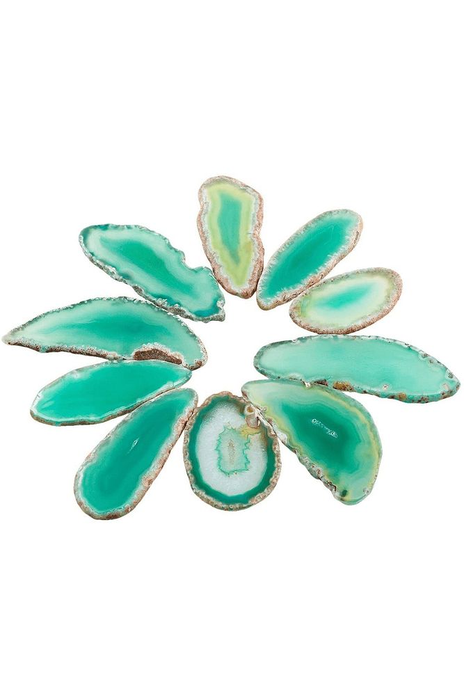 Sertifikalı Doğal Yeşil Akik Taşı Plaka (5-5.5 Cm)