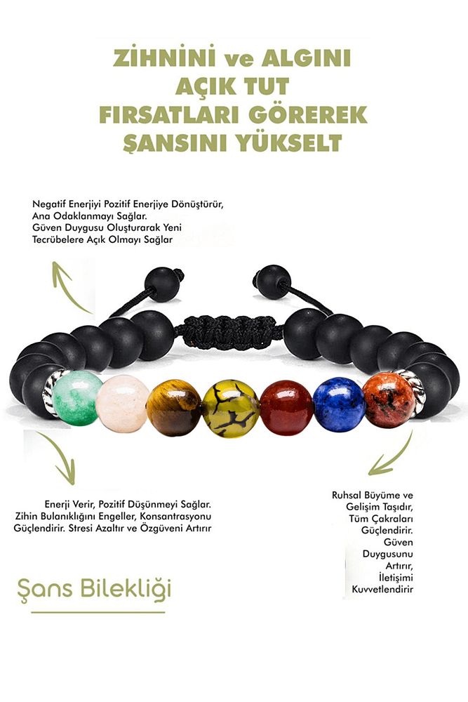 Sertifikalı Öğrenci Bilekliği Akuamarin Kalsit Kaplan Gözü Akik Lapis Mercan Doğal Taş Bileklik