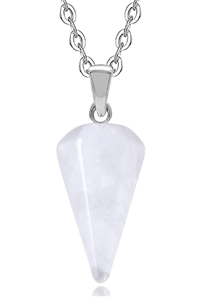 Sertifikalı Doğal Kristal Kuvars Taşı Doğal Taş Pandül Kolye