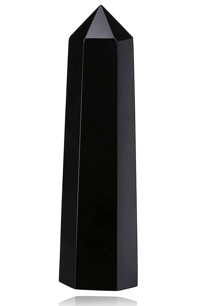 Sertifikalı 1.kalite Doğal Obsidyen Taşı Piramit Kazık Obelisk Parça