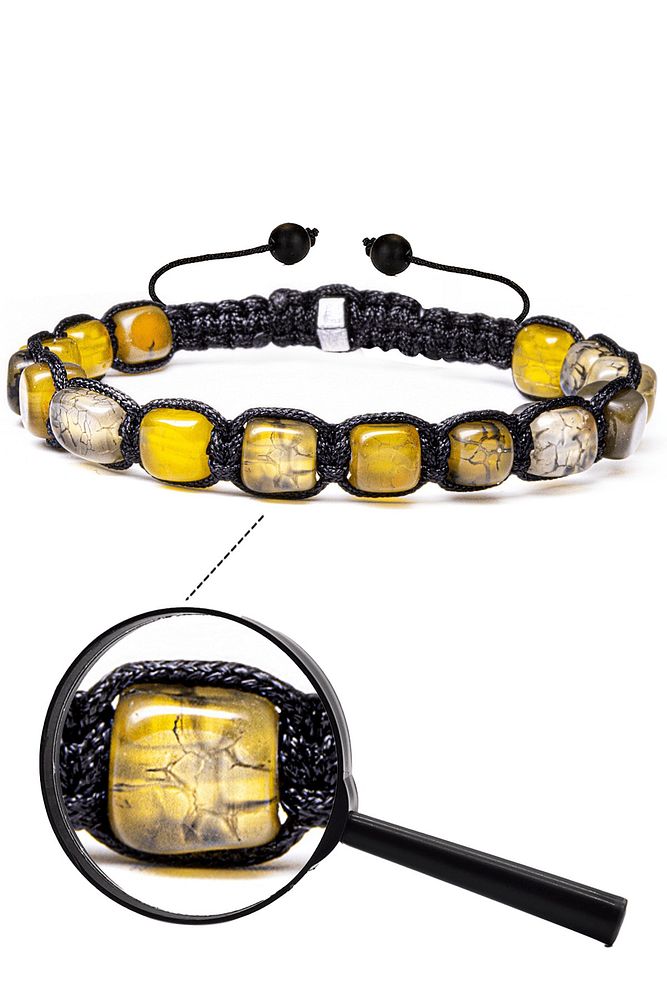 Sertifikalı Doğal Yeşil Ejderha Akik Taşı Bileklik