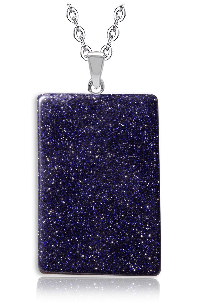 Sertifikalı Yüksek Kalite Doğal Mavi Yıldız Taşı Kolye