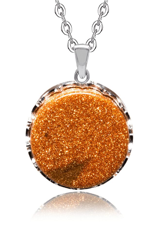 Sertifikalı Doğal Kahverengi Doğal Jasper Yıldız Taşı Kolye