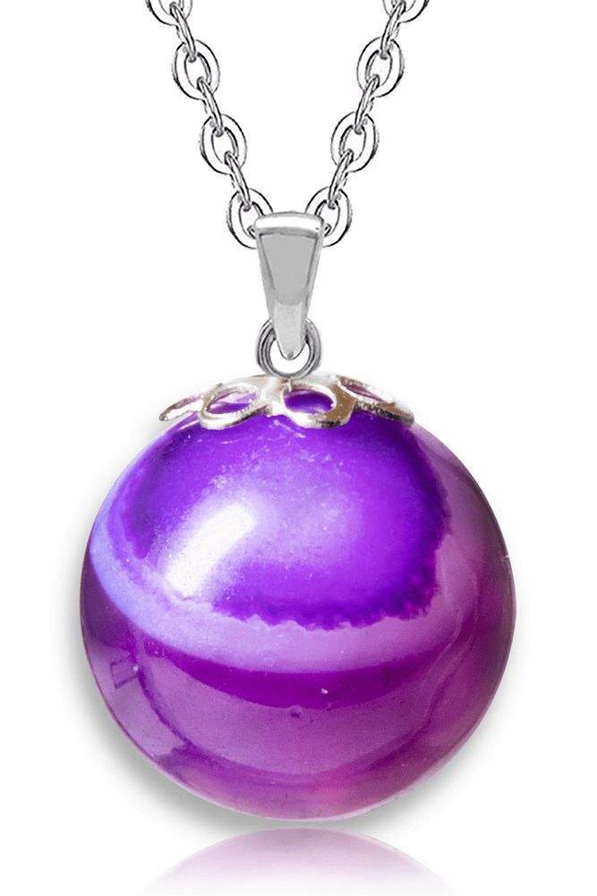 Sertifikalı Doğal Uruguay Ametist Taşı Kolye