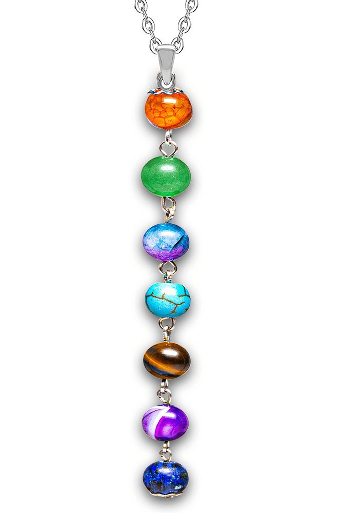 Sertifikalı Doğal Akik Aventurin Kuvars Firuze Kaplan Gözü Ametist Lapis Meditasyon 7 Çakra Kolye