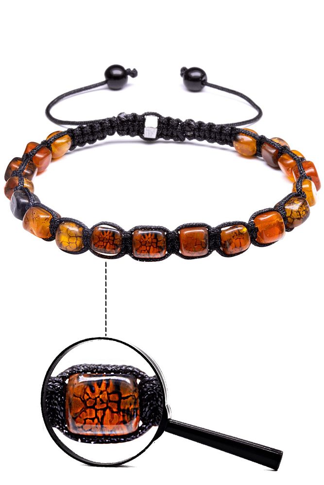 Sertifikalı Doğal Yemen Kırmızı Akik Taşı Doğal Taş Bileklik