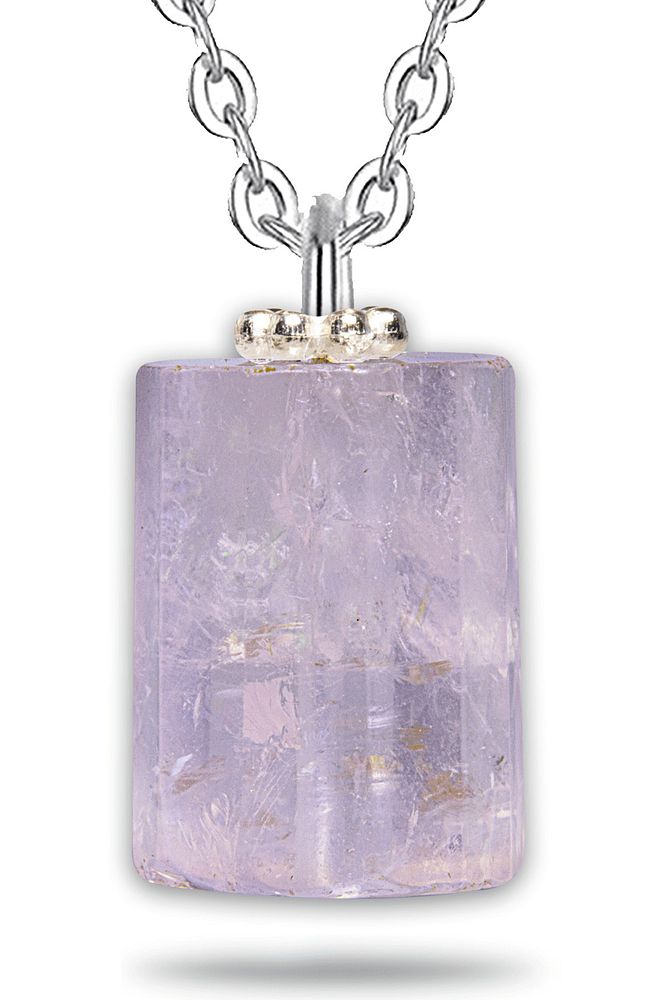 Sertifikalı Yüksek Kalite Doğal Pembe Kuvars Taşı Kolye