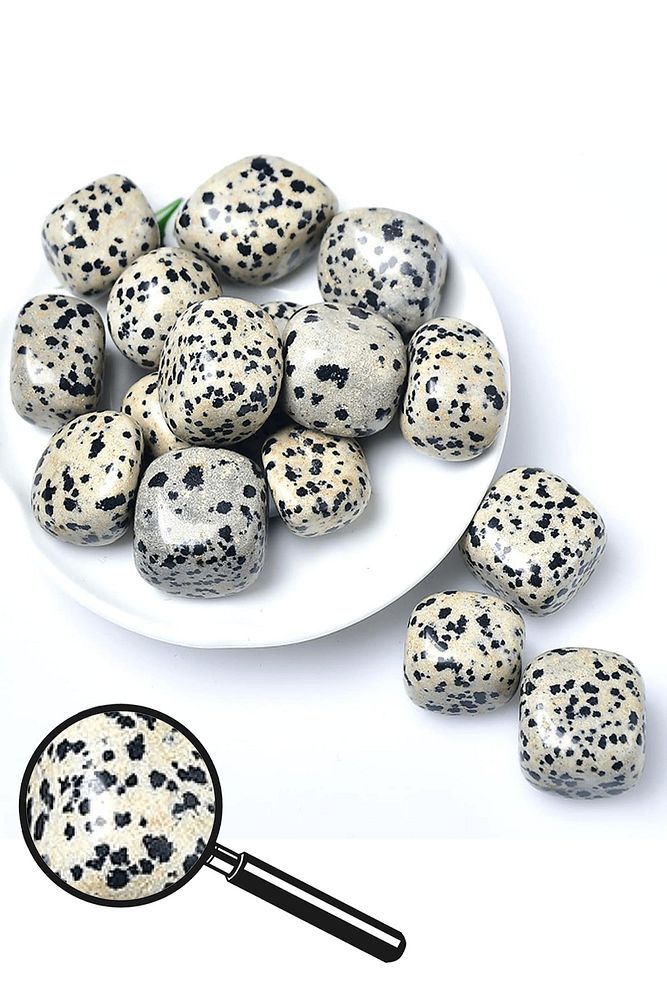 Sertifikalı Tamburlanmış Dalmaçyalı Jasper Taşı Kütle