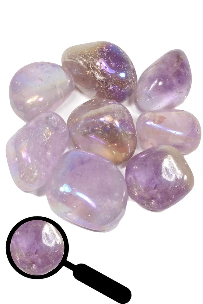 Sertifikalı Aura Ametist Taşı Kütle - İri Boy