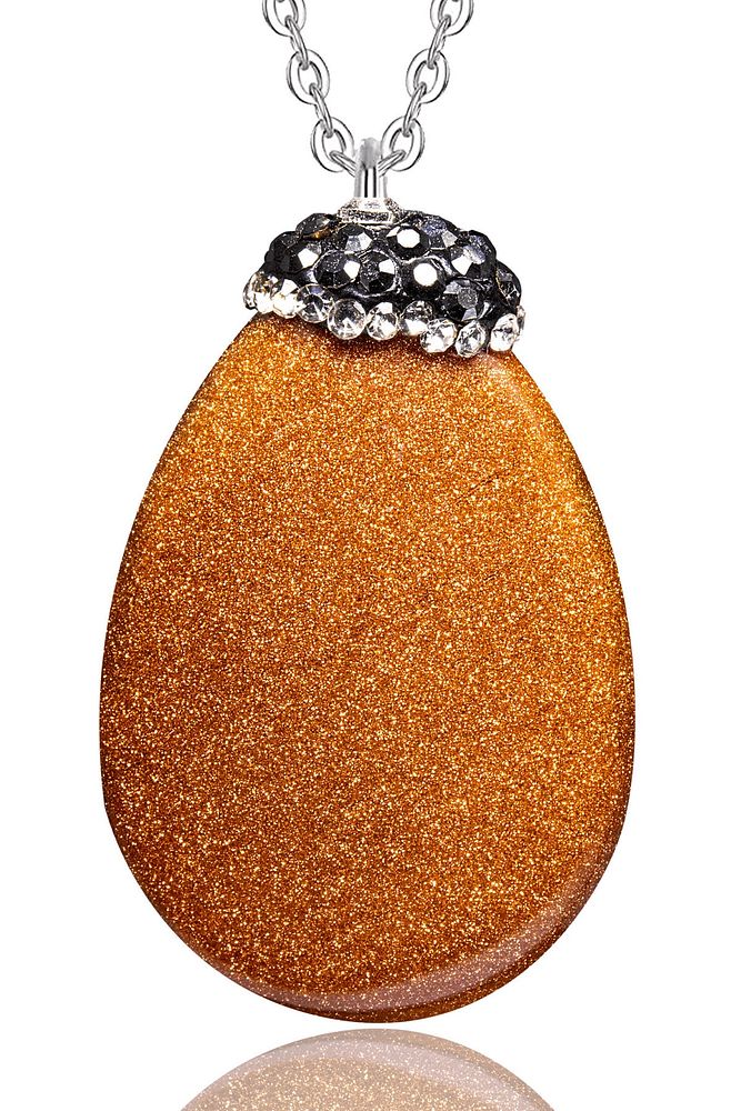 Sertifikalı Zirkonlu Doğal Kahverengi Jasper Yıldız Taşı Kolye