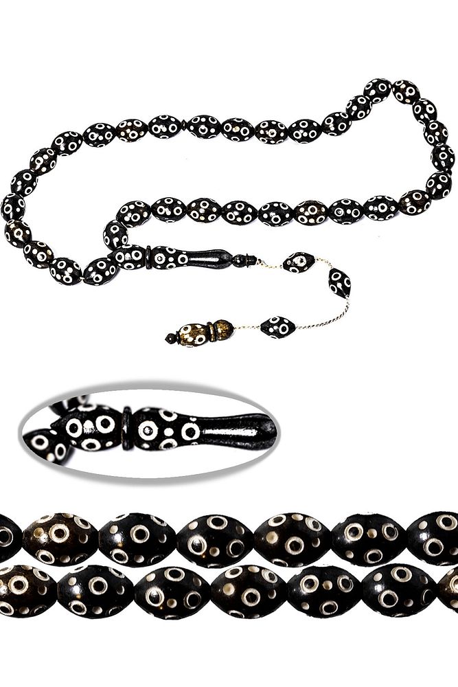 Sistemli Beyzi Kesim İri Boy Oymalı Kuka Tesbih