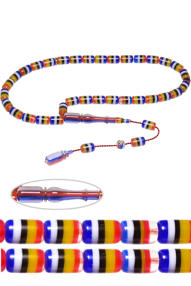 Sistemli Kapsül Kesim Altı Renk Uçak Camı Tesbih