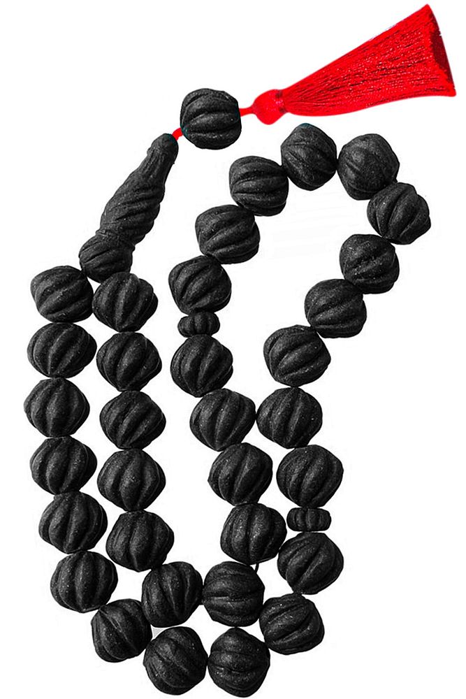 Doğal Yoğun Kokulu Kırmızı Ipek Püsküllü Balina Kusmuğu Miski Amber Tesbih