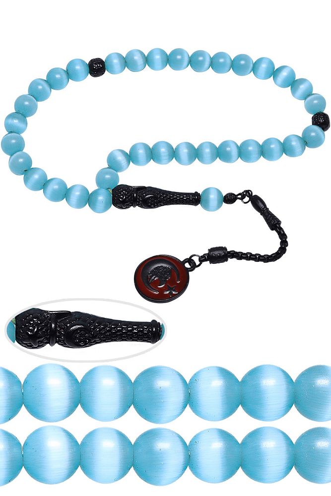 Sertifikalı Doğal Kedi Gözü Taşı Tesbih