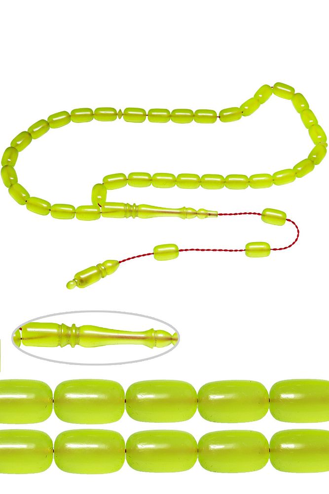 Sertifikalı Sistemli Fosforlu Yeşil Renk Uçak Camı Tesbih