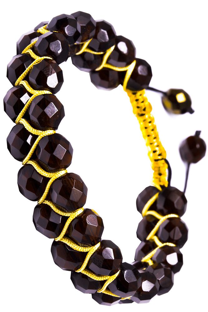 Çift Sıra Krem Dumanlı Kuvars Bileklik