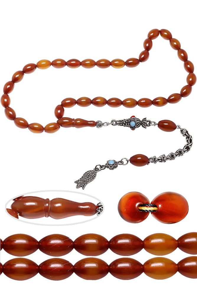 Sertifikalı Havşa Delik Dabbas Usta Çubuk Sıkma Kehribar Tesbih