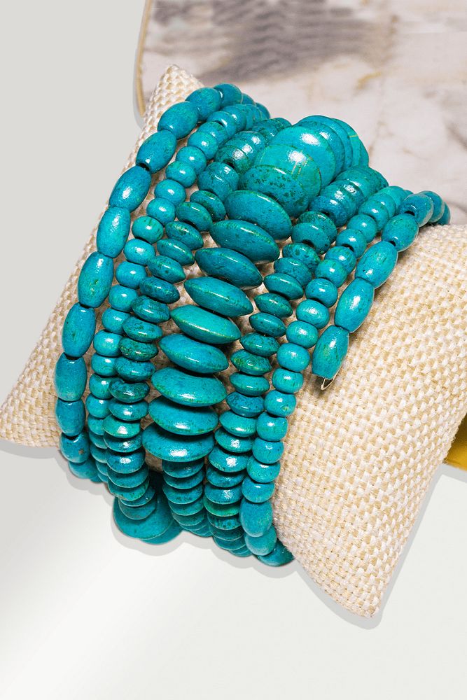 Sertifikalı Turkuaz Pelesenk Ağacı Helezon Bileklik