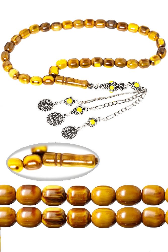 Sertifikalı Halep Püsküllü Osmanlı Çekoslavak Bağa Tesbih