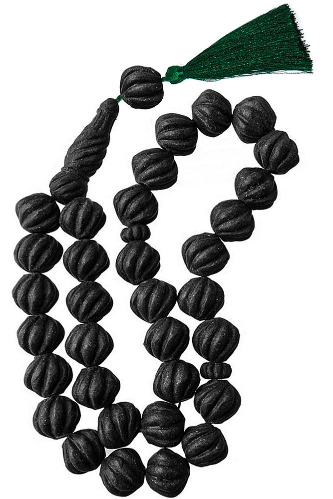 Doğal Yoğun Kokulu Yeşil Ipek Püsküllü Balina Kusmuğu Miski Amber Tesbih