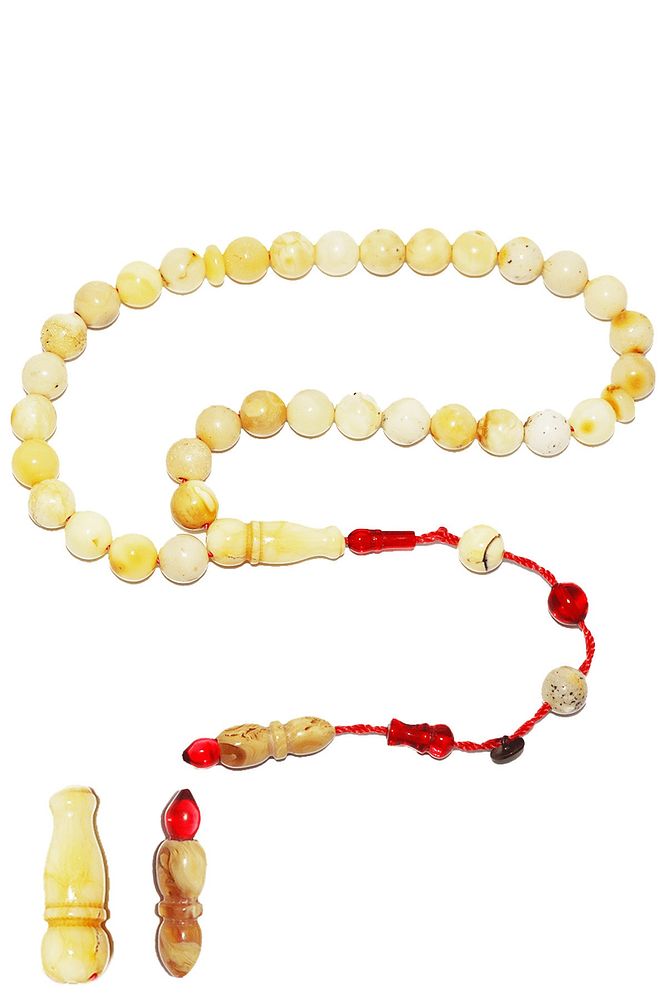 Sistemli Sertifikalı Küre Kesim Premium Renk Orjinal Damla Kehribar Tesbih