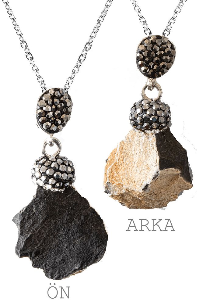 Sertifikalı Zirkon Taşlı Model Onyx - Oniks Taşı Kolye (Ham İşlenmemiş)