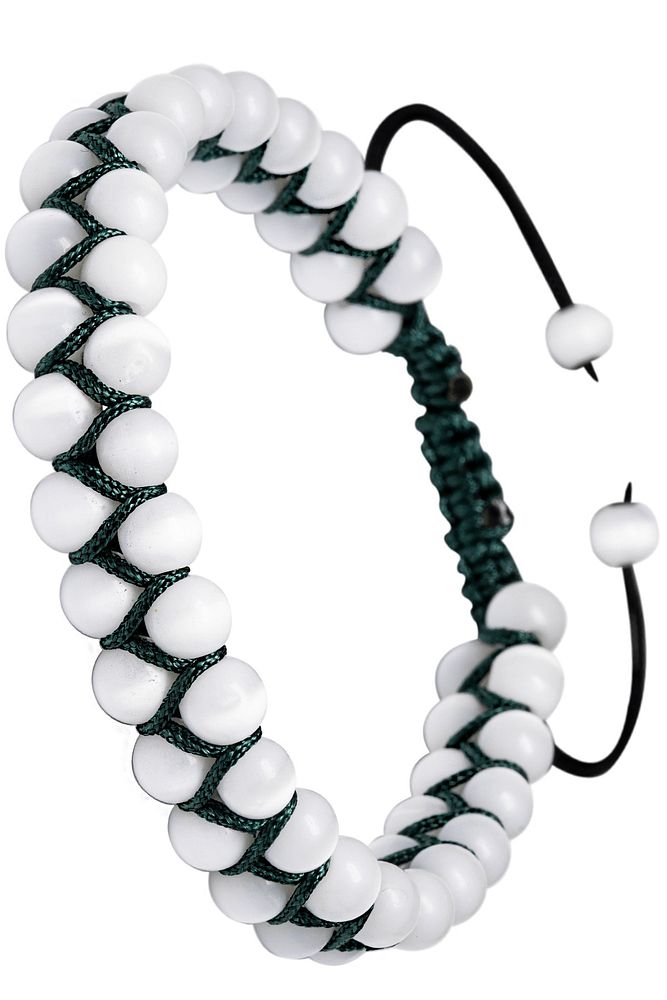 Çift Sıra Makrome Sedef Bileklik