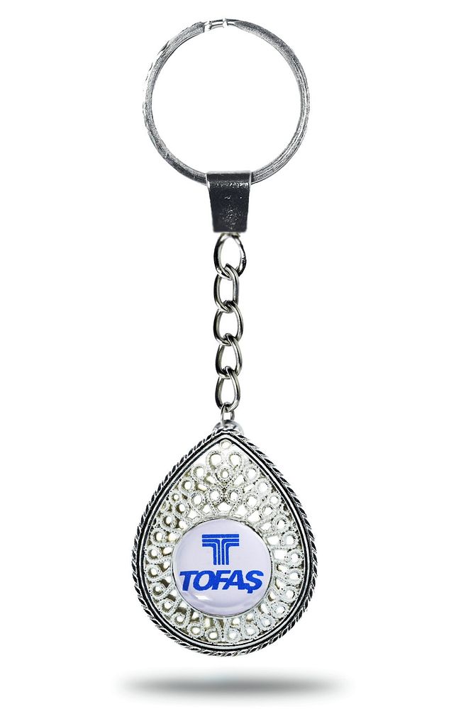 Beyaz Altın Serisi Telkari Tofaş Anahtarlık