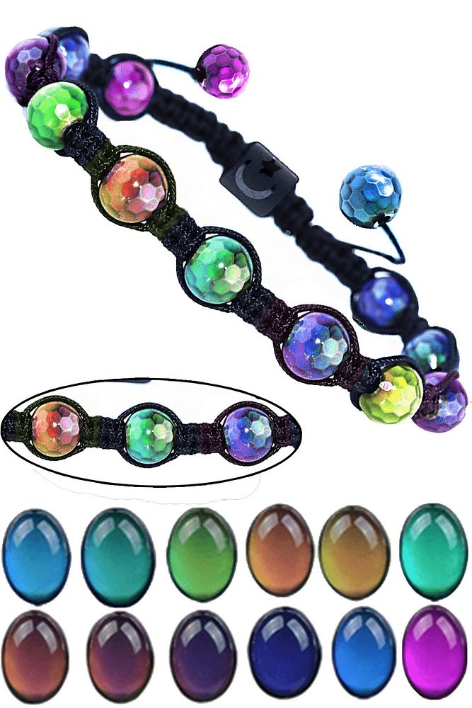 Sertifikalı Vücut Isısına Göre 12 Renk Değiştiriren His Taşı Bileklik