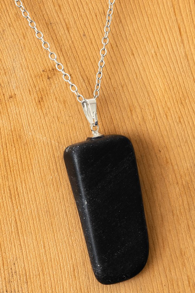 Sertifikalı A Ham Işlenmemiş Şungit - Shungite Taşı Kolye