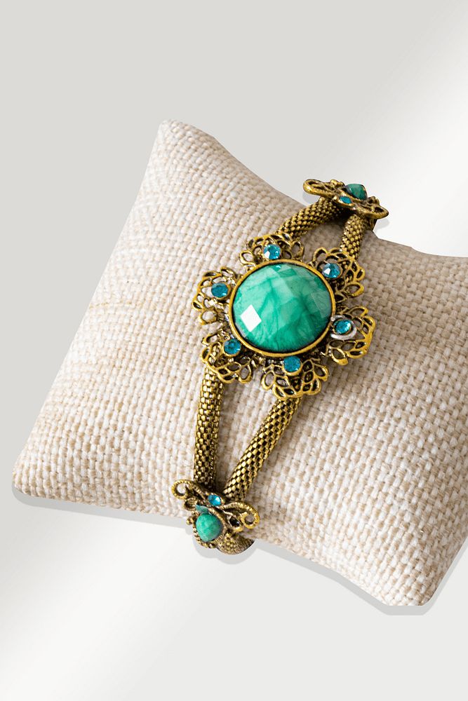 Sertifikalı Kelebek Model Turkuaz Akik Taşı Bileklik - Ayarlamalı