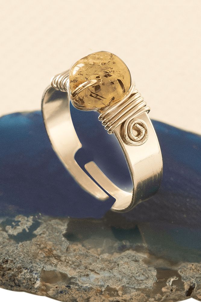 Sertifikalı Kalın Tımbıl Gümüş Model Prehnit Prinayt Taşı Yüzük - Ayarlamalı