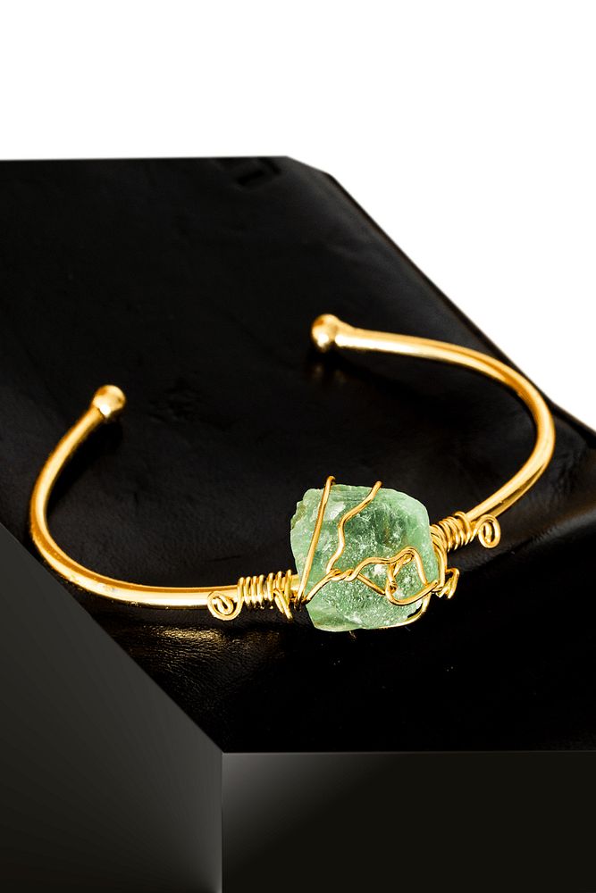 Sertifikalı Kelepçe Model Ayarlamalı Aaa Yeşil Florit Taşı Bileklik - Kararmaz