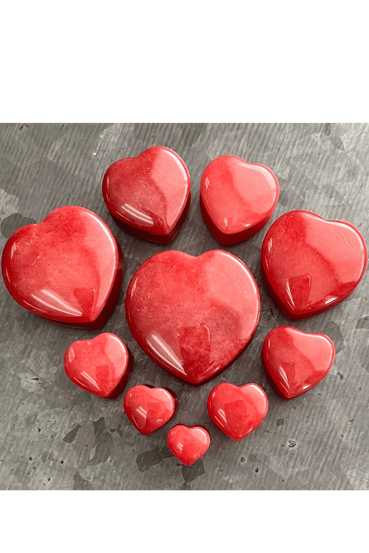 Sertifikalı Gerçek Kalp Model Bayrak Kırmızısı Akik Taşı Kolye