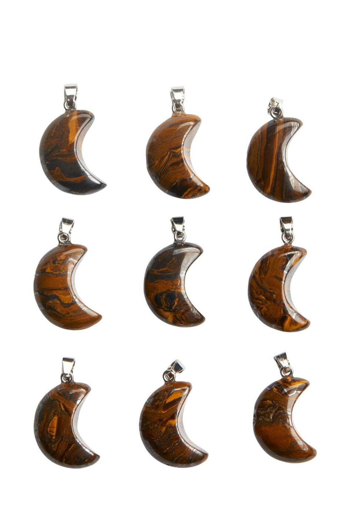 Sertifikalı Ay Model Gerçek Kaplan Gözü Taşı Kolye