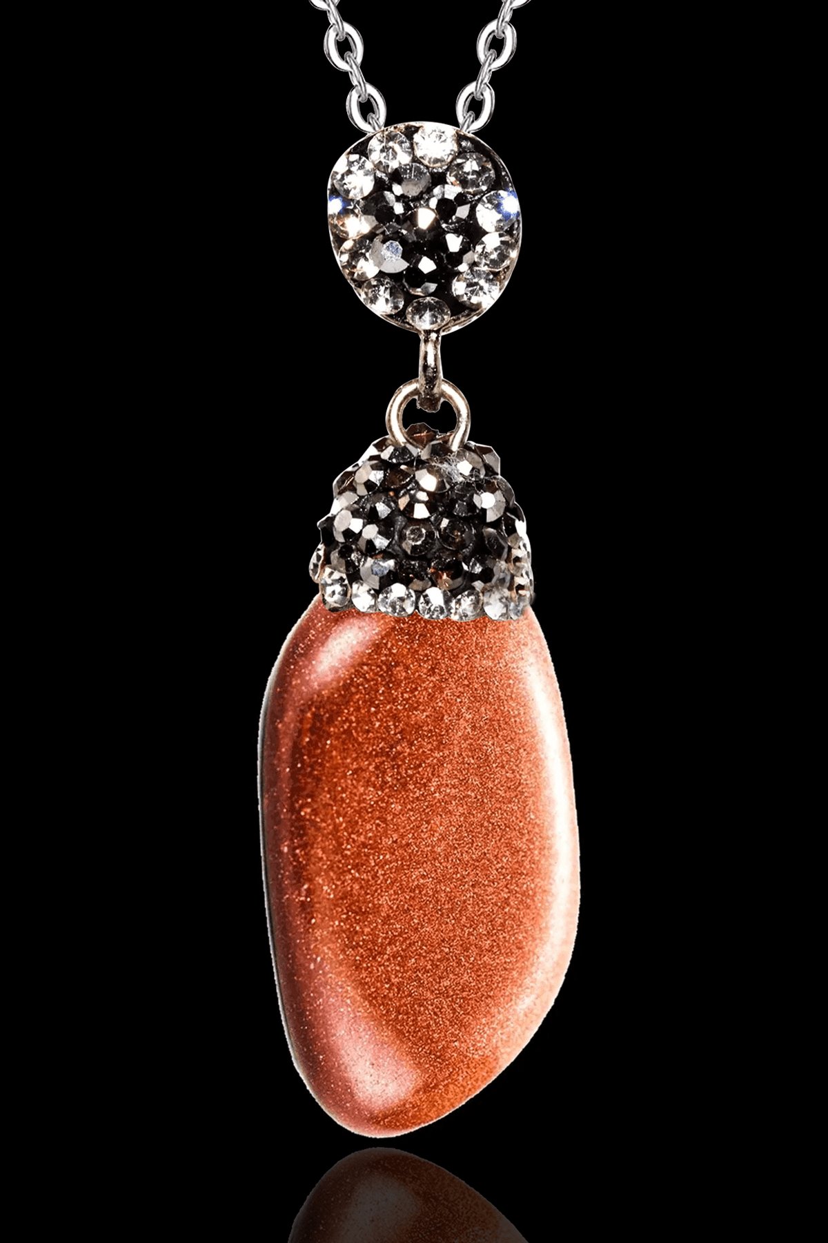 Sertifikalı Zirkon Taşlı Tamburlanmış Kahverengi Yıldız Taşı Kolye