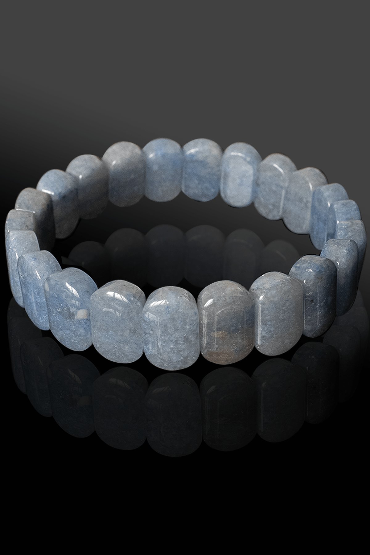 Sertifikalı Rolex Model AAA+ Gerçek Koyu Angelit - Melek Taşı Bileklik