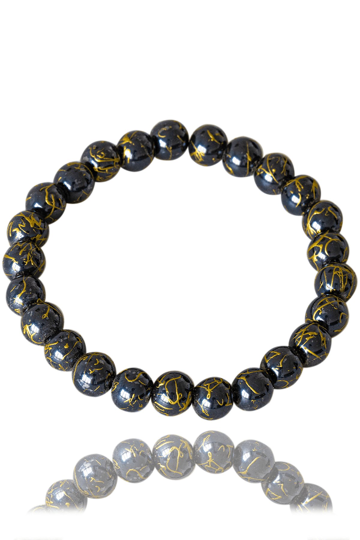 Sertifikalı Özel Tasarım Gold Hematit Taşı Bileklik