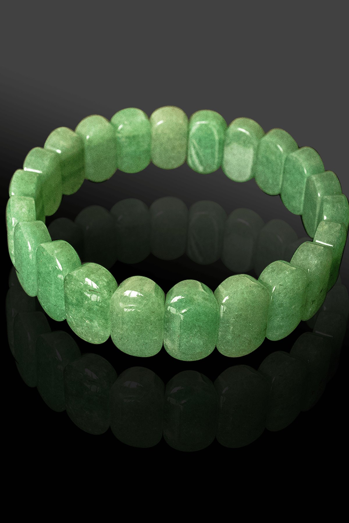 Sertifikalı Rolex Model AAA+ Gerçek Aventurin Taşı Bileklik