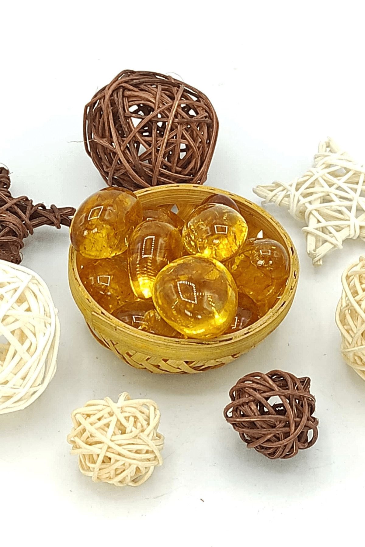 Sertifikalı Tamburlanmış 1.kalite Doğal Sitrin Taşı Kütle Parça Doğal Sarı Sitrin Taşı Renk