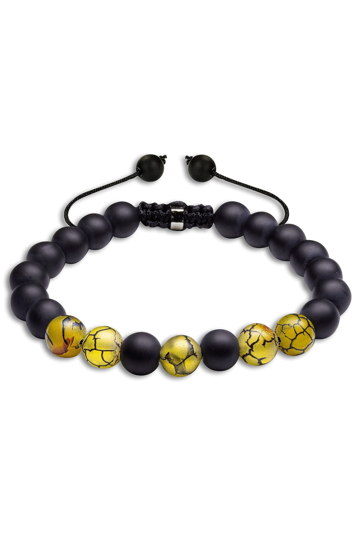 Sertifikalı Ejderha Akiği Oniks taşı Doğal Taş Bileklik Seti