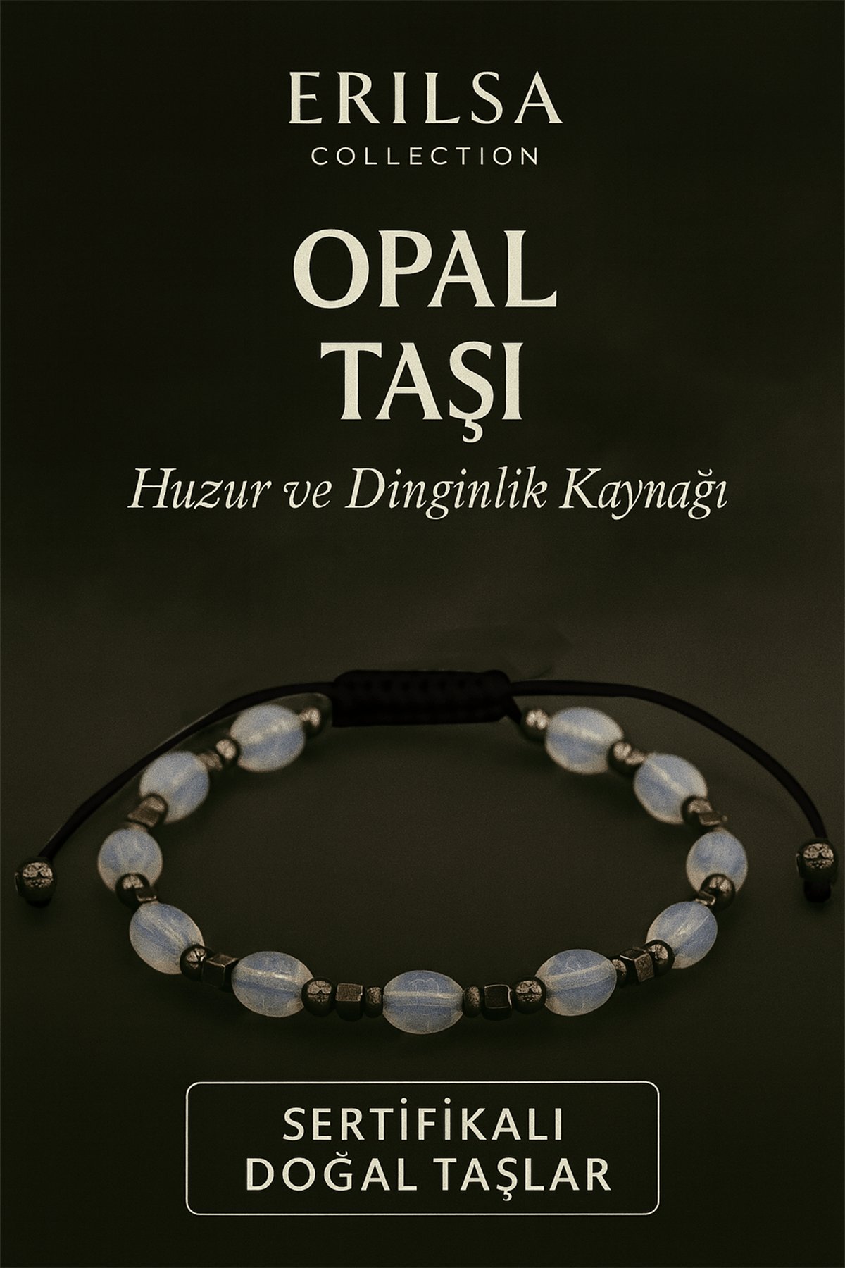 Sertifikalı Doğal Opal Taşı Bileklik – Huzur ve Dinginlik Kaynağı