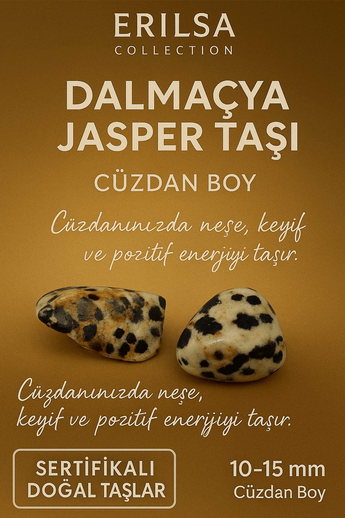 Sertifikalı Dalmaçya Jasper Taşı Kütle 10-15 mm – Neşe Keyif ve Denge Enerjisi Taşı