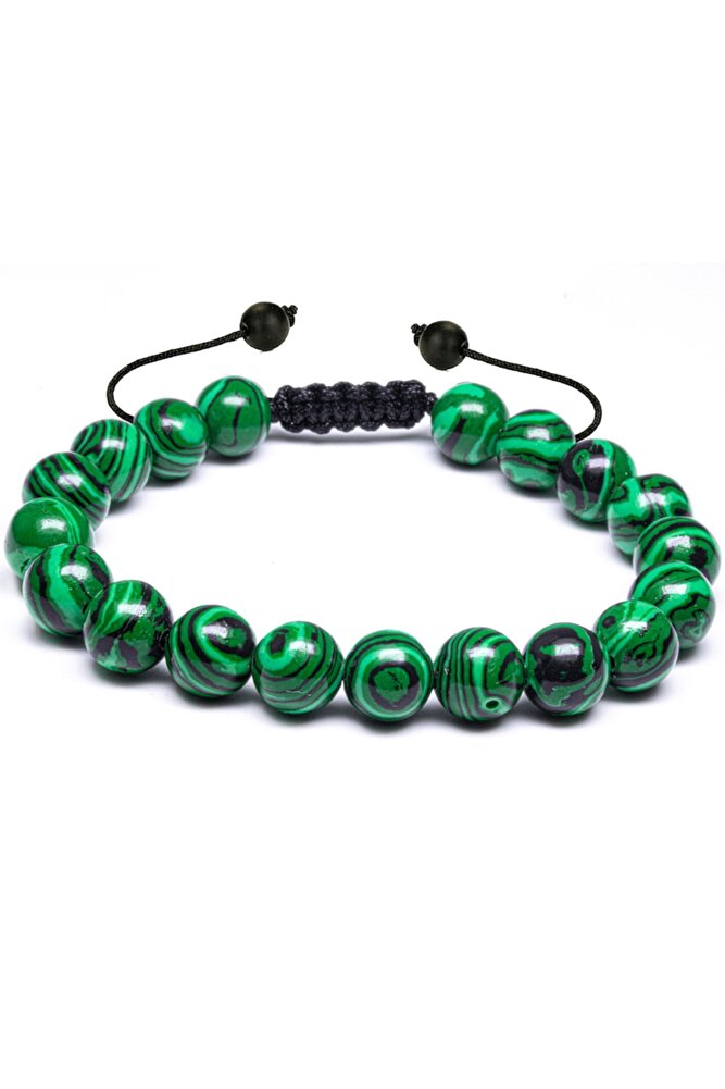 Sertifikalı Doğal Malahit Malakit Taşı Doğal Taş Bileklik