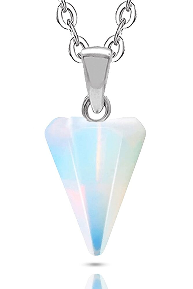 Sertifikalı Doğal Opal Taşı Doğal Taş Pandül Kolye