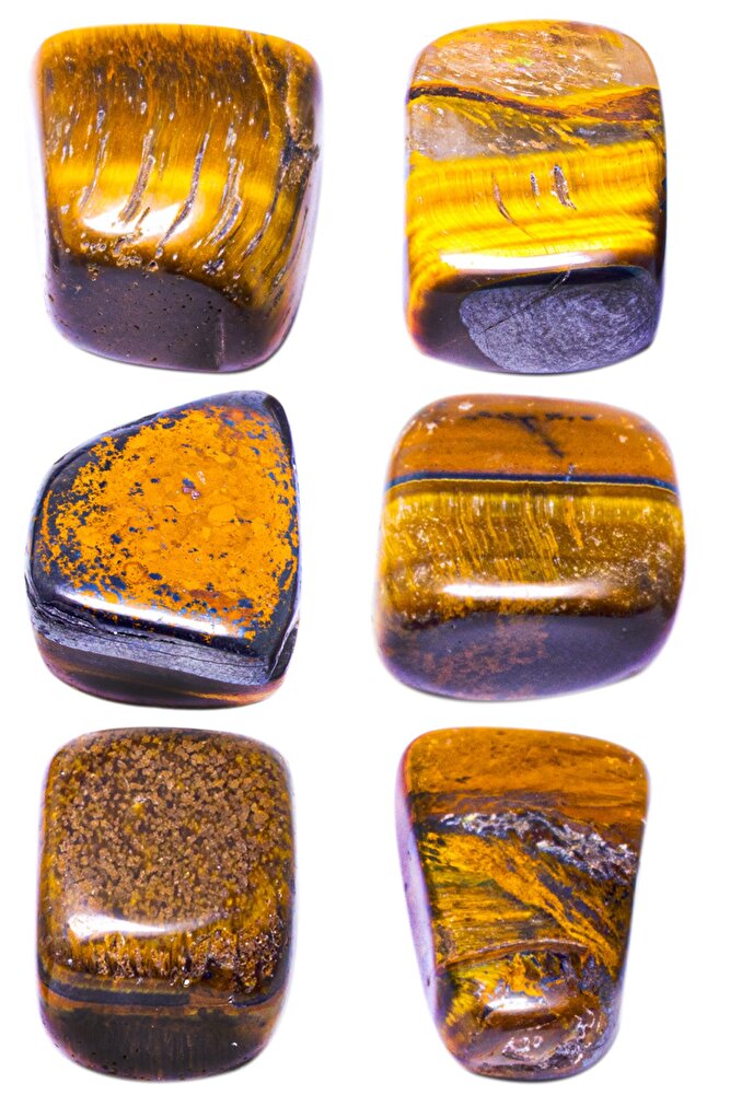 Sertifikalı Gerçek Kaplan Gözü Taşı Kütle - 4 Adetli