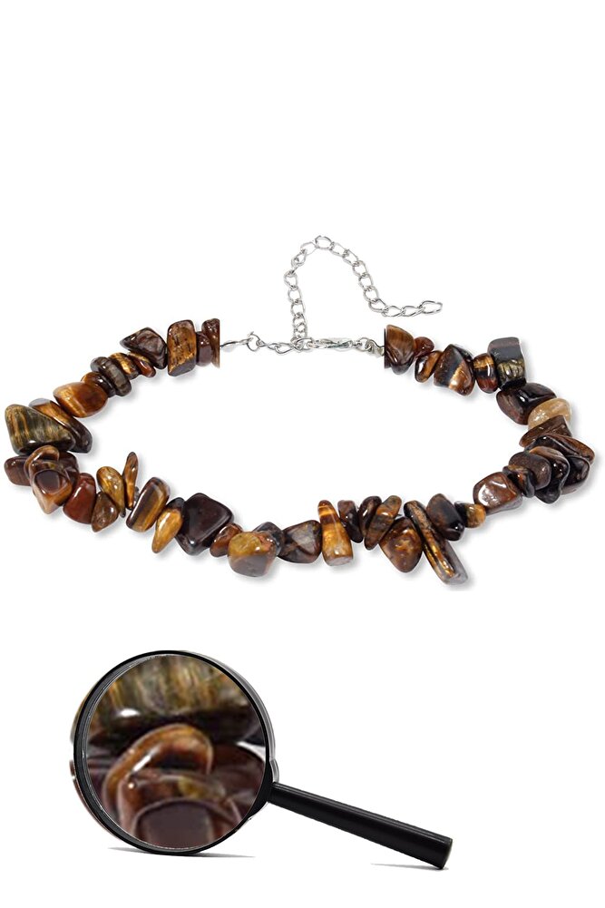 Sertifikalı Kaplan Gözü Kırık Doğal Taşlı Bileklik 1.kalite (GÜNEY AFRİKA)