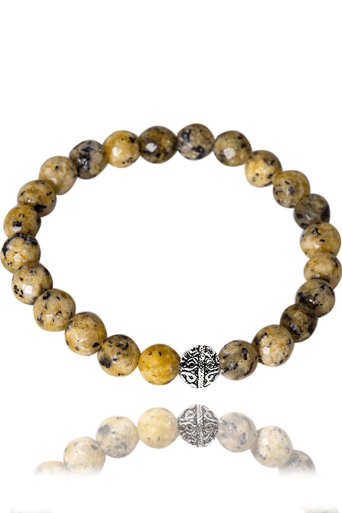 Sertifikalı Orijinal Fasetli Sarı Kuvars Taşı Bilekllik - Gümüş Aparatlı